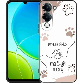 Pouzdro na mobilní telefon Gelový kryt mmCase na Vivo Y29s 5G - psí motiv 1 bílé pozadí