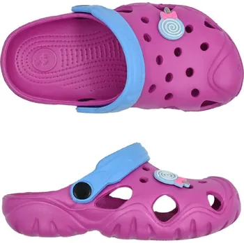 Chlapecké polobotky Rock Spring dětské boty DĚTSKÉ CLOGS FUSHIA/BLUE 30-31