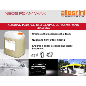 Autošampón ALLEGRINI Italy NEOS FOAM WAX 25KG - oplachová pěna s voskem na auta