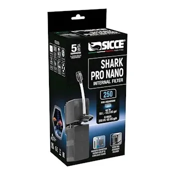 Akvarijní filtr SICCE Vnitřní filtr Shark Pro Nano, 250 l/h