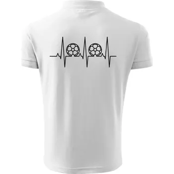 Pánská košile Ekg fotbal velký - Polokošile pánská Pique Polo 203 - S ( Bílá )