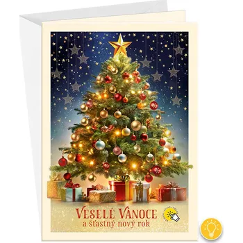 ARGUS Vánoční přání svítící 71-5001c