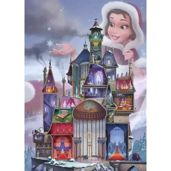 Puzzle RAVENSBURGER Puzzle Disney Castle Collection: Belle 1000 dílků