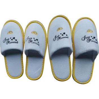 Svatební dekorace Svatební pantofle s výšivkou JUST MARRIED (mužské + ženské)