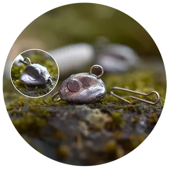 Rybářský háček RedBass Čeburaška StandUp Vyměnitelná Jigová Zátěž 5 ks - 4 g