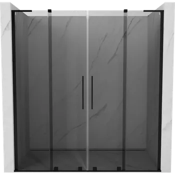 Sprchové dveře Mexen Velar L Duo posuvné sprchové dveře 200 cm, grafit, černé - 871-200-003-42-70 Sprchové dveře