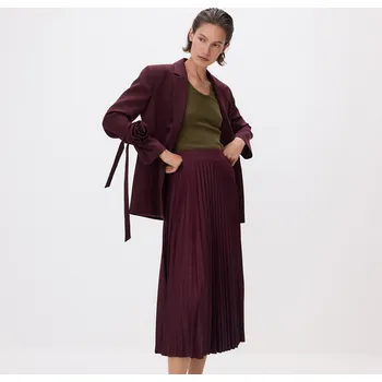 Dámská sukně Reserved - Plisovaná midi sukně - tmavě fialová - 674DX-49X - 674DX-49X-XL