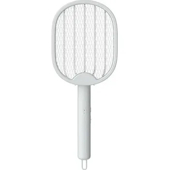 Plácačka na mouchu Elektrická plácačka na komáry 2 v 1 53x20 cm USB dobíjecí Skládací lampa proti hmyzu Fialové světlo Domácí hmyzí lapač Killer