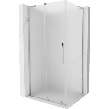 Mexen Velar L posuvná sprchová kabina 110 x 70 cm, matné sklo, chrom - 871-110-070-33-01 Sprchové kouty