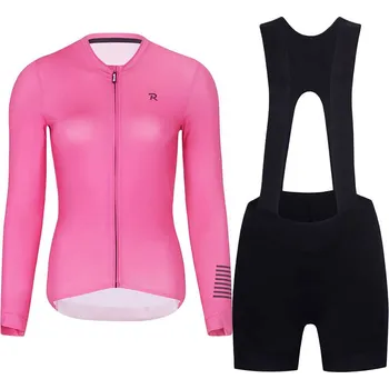 cyklistický dres RIVANELLE Cyklistický dlouhý dres a kalhoty - VICTORIOUS ELITE - černá/růžová