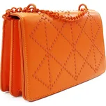 Oranžová dámská crossbody kabelka s ozdobnou klopnou Dobea