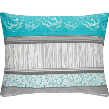 Povlečení DARRÉ Krepový povlak na polštář Brescia tyrkysový Velikost: 70 x 90