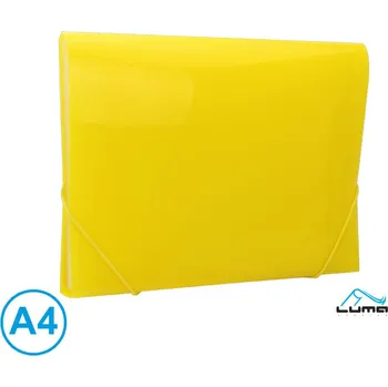 Aktovka na dokumenty Luma Desky na spisy A4 12 přihrádek žluté