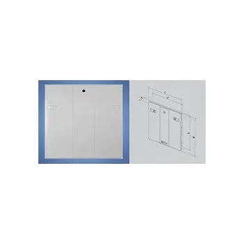 Revizní dvířka Satos Revizní dvířka RD 400 x 400 se zámkem šedá