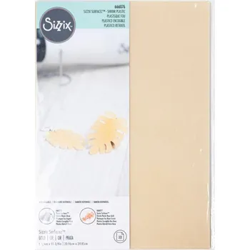 Umělecký papír Sizzix Smršťovací fólie A4 metalická zlatá 1ks