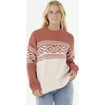 Pánská mikina Svetr Rip Curl COSMIC KISS SWEATER Brick velikost L