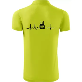 Pánská košile Ekg dort - Polokošile Victory sportovní (dresovina) - M ( Limetková )