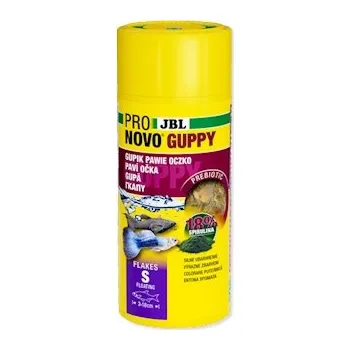 Krmivo pro rybičky JBL Krmivo ProNovo Guppy Flakes S, 250 ml