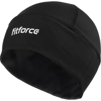 Pokrývka hlavy Běžecká čepice Fitforce COLLE S/M Černá, Bílá