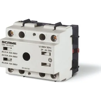 spínač Scame 590.YA323R Spínací jednotka MANOVRA - 32A 3P pro montáž na přední panel