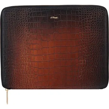 Aktovka na dokumenty S.T. DUPONT - ATELIER CONFERENCE PAD BROWN - Kožený obal na dokumenty A4