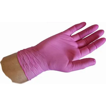 Vyšetřovací rukavice VULKAN - Medical, a.s. Rukavice nitrilové růžové varianta: velikost L / 100 ks