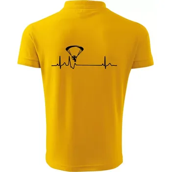 Pánská košile EKG paramotor - Polokošile pánská Pique Polo 203 - XL ( Žlutá )