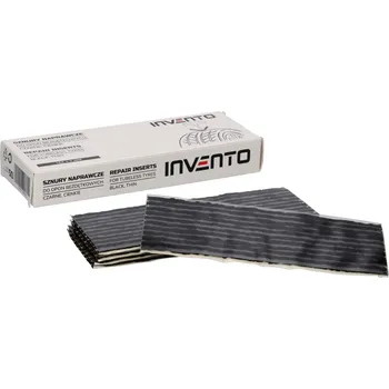 Sada na opravu pneumatiky Invento Černé tenké opravné vložky do bezdušových pneumatik pro motocykly, 184x4 mm, 50 ks