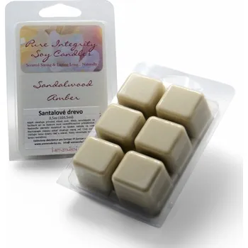 vonný vosk Pure Integrity USA Vonný sójový vosk SANTALOVÉ DŘEVO (SANTALWOOD AMBER) 3,5oz (103g)