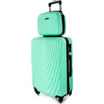 Zelená sada (taška+kufr) skořepinových kufrů "Motion" - vel. L+S