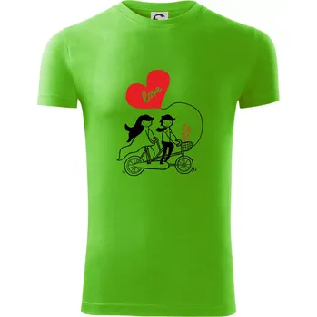 Pánské oblečení Kolo manželé - Viper FIT - Pánské zůžené tričko - 3XL ( Apple Green )