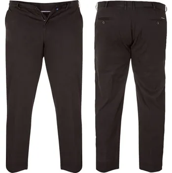 Pánské kalhoty D555 kalhoty pánské BRUNO L:32 chino nadměrná velikost černá 56
