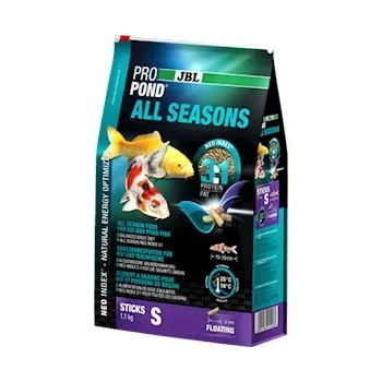 Krmivo pro rybičky JBL Celoroční krmivo PROPOND ALL SEASONS S, 1,1 kg