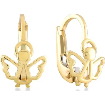 Náušnice Lillian Vassago Dětské zlaté náušnice, anděl LLV06-GER168