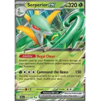 Karetní hra Pokémon BLK 003/086 Serperior ex - Black Bolt Stav: Near Mint