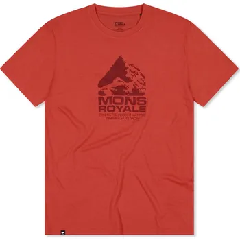Pánské tričko triko MONS ROYALE ICON MERINO CLASSIC T-SHIRT cranberry Velikost: M