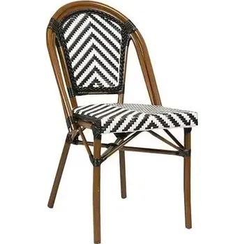 Terasová židle TOBY - černá - SLEVA 3% s kodem radost25