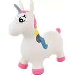 Baby hopsadlo Jednorožec 58x52x53cm skákací zvířátko set s pumpičkou guma