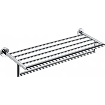 Držák na ručník Sapho X-ROUND polička na ručníky s hrazdou 600mm, chrom