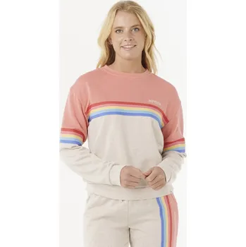 Pánská móda Mikina Rip Curl SURF REVIVAL CREW Oatmeal Marle velikost S