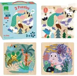 Vilac Dřevěné puzzle Moře země vzduch