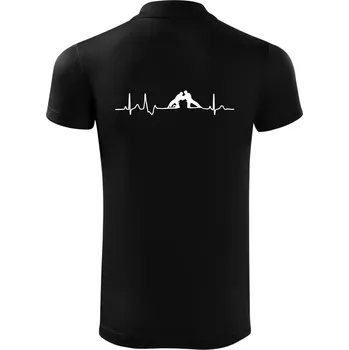 Pánská košile Judo Ekg - Polokošile Victory sportovní (dresovina) - L ( Černá )