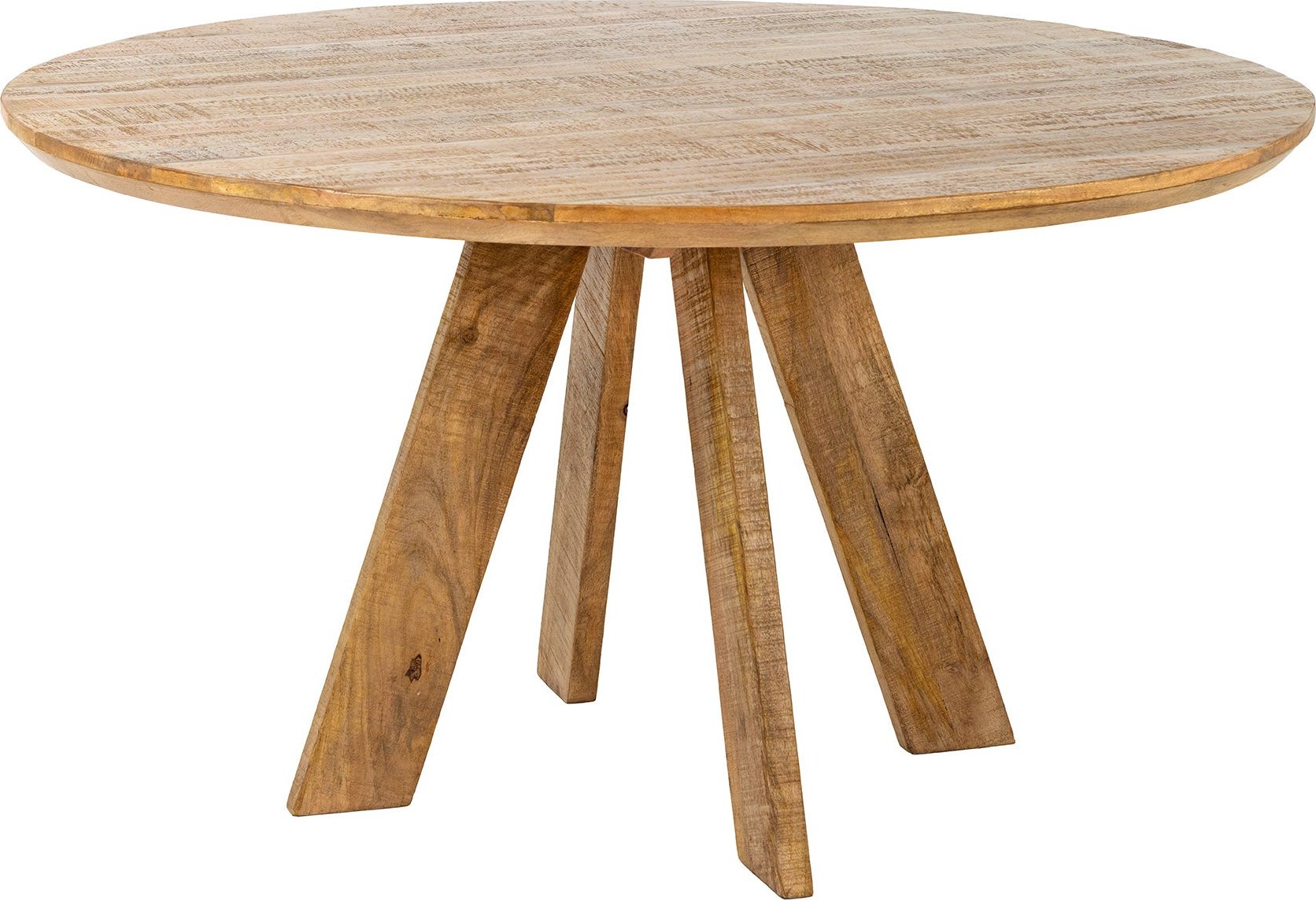 Kulatý jídelní stůl ART WOOD 140 CM masiv mango