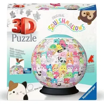 3D puzzle RAVENSBURGER 3D Puzzleball Squishmallows 72 dílků
