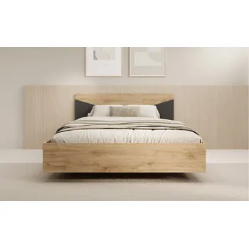 Postel ADRK Manželská postel 160x200 Atson OB, dub/černá