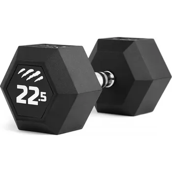 Tiguar Jednoruční činka gumová HEX 22,5 kg Tiguar (cena za 1 ks)