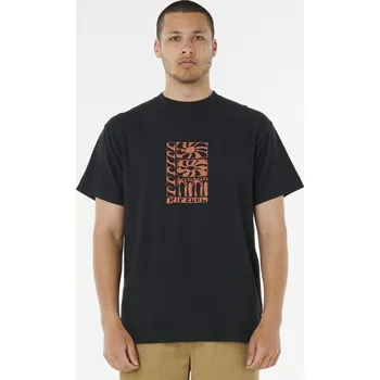 Pánské tričko Tričko Rip Curl AOTS TY WILLIAMS STACKED TEE Black velikost XL