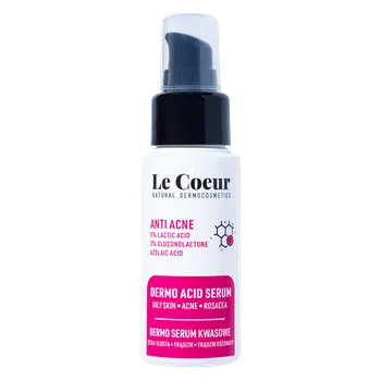 Pleťové sérum Le Coeur Anti Acne dermo sérum na obličej s 5% kyselinou mléčnou, 50 ml