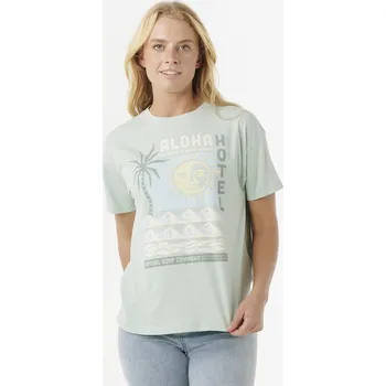 Pánské tričko Tričko Rip Curl ALOHA HOTEL RELAXED TEE Light Moss velikost XS