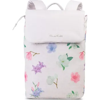 Městský batoh Frida Kahlo 62218-1600 9 l bílá se vzorem květin